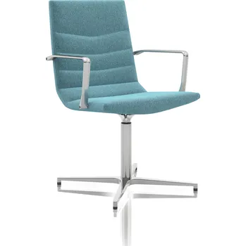 Křeslo Shiny – luxusní konferenční křeslo, nastavitelná výška, chrom područky