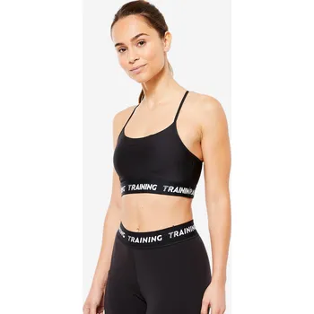 Podprsenka DECATHLON Dámská podprsenka lehce zpevňující L ČERNÁ