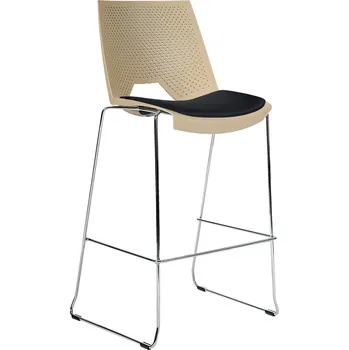 Jídelní židle Barová židle Strike TC Bar – stohovatelná s čalouněným sedákem