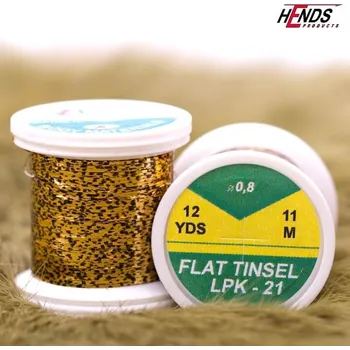 Umělá nástraha HENDS FLAT TINSEL - ZLATÁ GRIZZLY LPK21