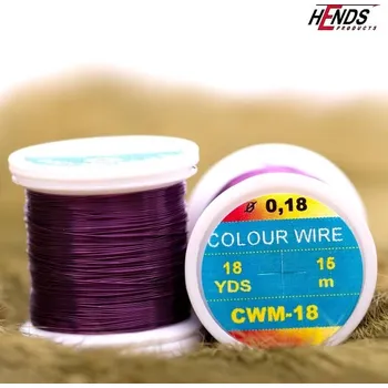 Umělá nástraha HENDS COLOUR WIRE - TMAVĚ FIALOVÁ CW..18 Průměr: 0,09 mm