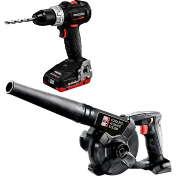 Metabo Aku vrtačka, fukar, nabíječka, 2 ks bat. - Se 602367800+622423