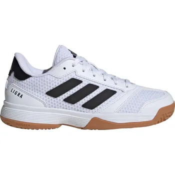 Dětská běžecká obuv ADIDAS Dětské boty Ligra 8 Indoor 35 BÍLÁ|ČERNÁ