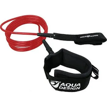 Sport leash AQUADESIGN SUP Straight 10' červený RED one size One Size