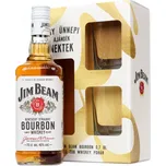 Jim Beam White 0,7l 40% + 2x sklo GB