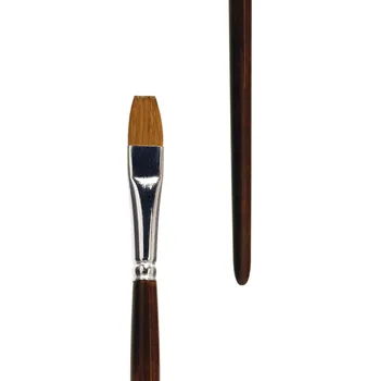 Umělecký štětec Štětec Lineo plochý 100% červená kuna č.2 vhodný pro akvarel