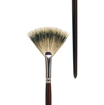 Umělecký štětec Štětec Lineo vějíř pravý jezevec č.3 vhodný pro akvarel