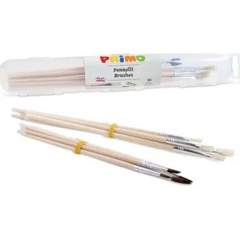 Olejová barva Štětce Primo školní 10 ks v plastovém použdře