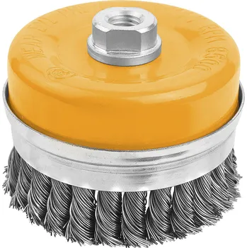 Brusný kartáč TOLSEN Hrnkový copánkový kartáč 100 mm HD 77515