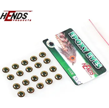 Umělá nástraha HENDS EPOXY EYES - REALISTIC GOLD HOLOGRAPHIC EE52 Balení: 20 ks, Průměr: 6,0 mm