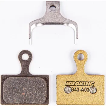 Brzda na kolo brzdové destičky Braking pro systémy SHIMANO, BRAKING (směs Carbo Metalic) 2 ks v balení