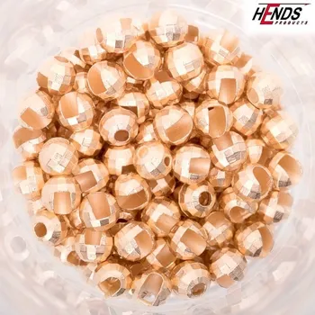 Umělá nástraha HENDS TUNGSTEN FACETED - RŮŽOVÉ ZLATO Balení: 10 ks, Průměr: 2,5 mm