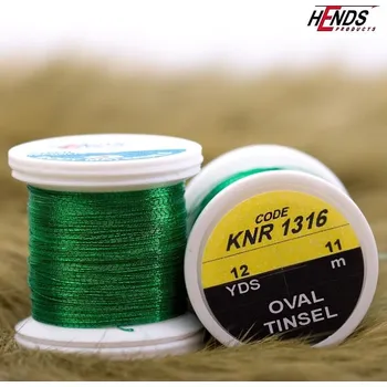 Umělá nástraha HENDS OVAL TINSEL - ZELENÁ KNR1316