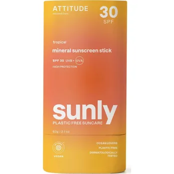 Přípravek na opalování 100% minerální tyčinka na celé tělo 60 g SPF 30 s vůní Tropical Sunly