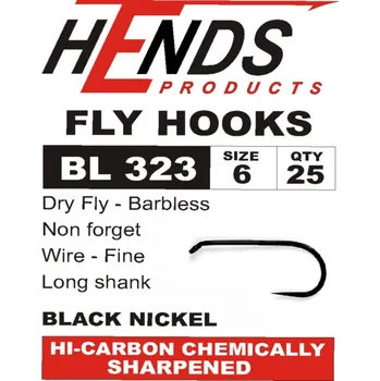 Rybářský háček HENDS BL323 - BEBLESS Velikost: 10, Balení: 25 ks