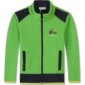 Chlapecká mikina Chlapecká flísová mikina Kugo FM7892 zelená