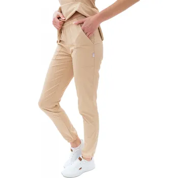 Zdravotnický oděv Perlička® Zdravotnické kalhoty ZARA SATTÉ Cappuccino Barva: Cappucino, Velikost: XXS