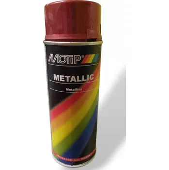 Barva ve spreji MOTIP METALLIC ČERVENÝ 400ML