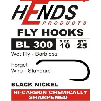 Rybářský háček HENDS BL300 - BARBLESS Velikost: 20, Balení: 25 ks