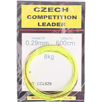 HENDS CZECH COMPETITION LEADER 600 cm - 8 kg - 0,29 mm - FLUO ŽLUTÁ