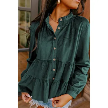 Dámská halenka OMG Dámská halenka Phaedromus smaragdová S