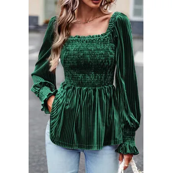 Dámská halenka OMG Dámská halenka Genevieve zelená S