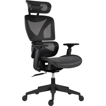 Ester celosíťovaná kancelářská židle se stavitelným podhlavníkem černá
