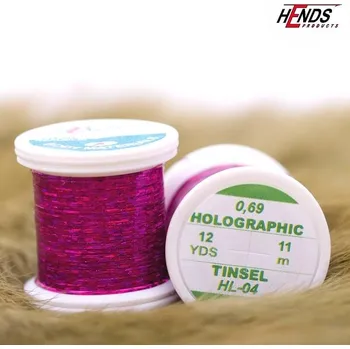 Umělá nástraha HENDS HOLOGRAPHIC TINSEL - RŮŽOVO FIALOVÁ HL04