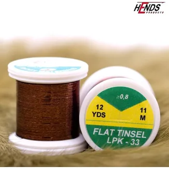 Umělá nástraha HENDS FLAT TINSEL - TM. HNĚDÁ METALICKÁ LPK33