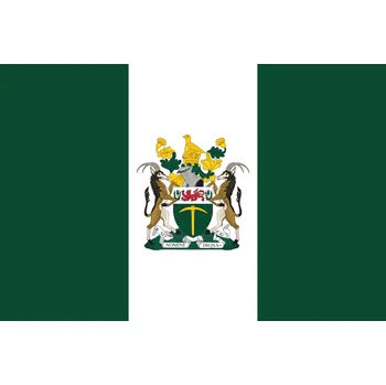 Vlajka vlajka Rhodesie - 60 x 90 cm - tunel, karabina