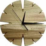 Dřevěné nástěnné hodiny APUS | jasan bez frézování