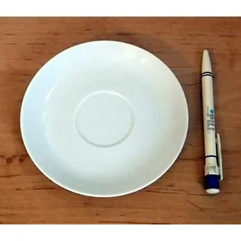 Podšálek 15cm porcelán, střed D=5cm