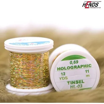 Umělá nástraha HENDS HOLOGRAPHIC TINSEL - ZLATÁ HL03