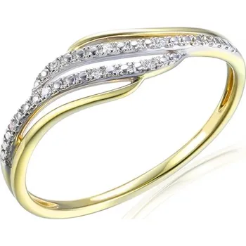Prsten Gems, Diamantový prsten Virginia v&nbsp;kombinovaném zlatě, vel. 53, prům. 16.9 mm, 585-38-1-8065.2ZB0.0.53.HSISC.000