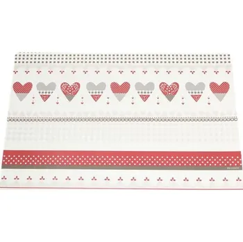 prostírání Prostírání 2 kusy Happy Day BRANDANI (barva - bílá,červená,béžová)