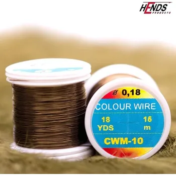 Umělá nástraha HENDS COLOUR WIRE - SV. HNĚDÁ CW..10 Průměr: 0,18 mm