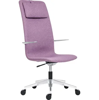 Křeslo Designové kancelářské křeslo Kona High s alu područkami, 150 kg