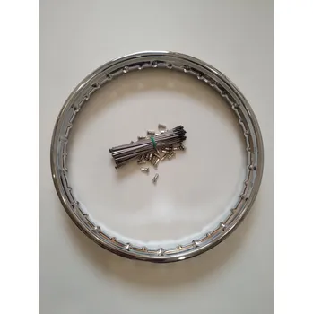 Kolo pro motocykl Jawa ČZ malá kývačka český výplet kola nerez a ráfek 16"x 1,85"