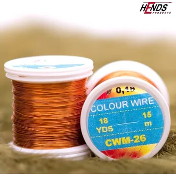 Umělá nástraha HENDS COLOUR WIRE - ORANŽOVÁ CW..26 Průměr: 0,18 mm