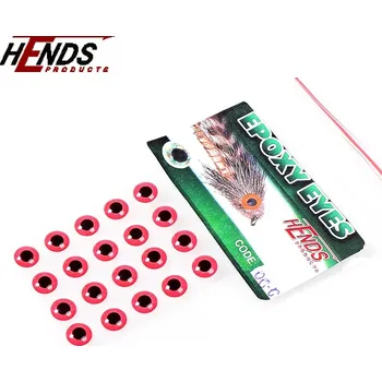 Umělá nástraha HENDS EPOXY EYES - ČERVENÁ EE06 Balení: 20 ks, Průměr: 7,0 mm