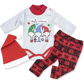 Pabbuc baby 3dílný set pro miminka - Vánoce, Skřítci Velikost: 68 (4-6m)