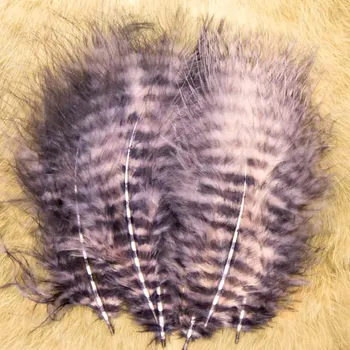 Umělá nástraha HENDS GRIZZLY MARABOU - GM319 - béžová/černě pruhovaná