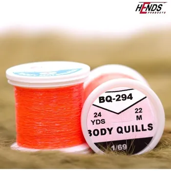 Umělá nástraha HENDS BODY QUILLS - TM. ORANŽOVÁ FLUO BQ294