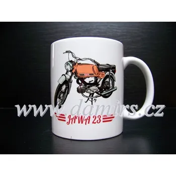 Hrnek s motivem Jawa 23