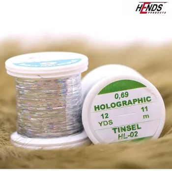Umělá nástraha HENDS HOLOGRAPHIC TINSEL - STŘÍBRNÁ HL02