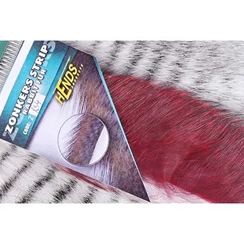 Umělá nástraha HENDS ZONKER STRIPS Z134 - CHINCHILA ČERVENÁ Velikost: 3 mm