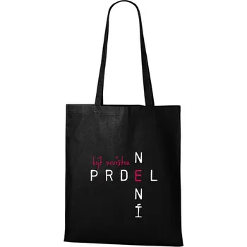 Nákupní taška DOBRÝ TRIKO Bavlněná taška s potiskem Být nevěstou Barva: Černá