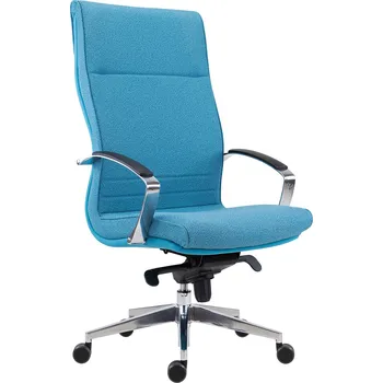 Kancelářské křeslo Ewe vysoké s leštěnými hliníkovými područkami