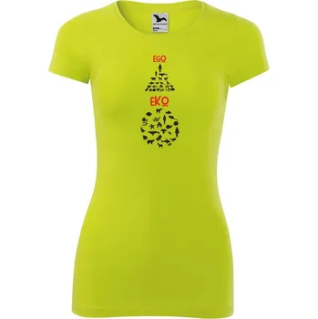 Dámské oblečení DOBRÝ TRIKO Dámské tričko EGO EKO Velikost: XL, Barva: Limetková