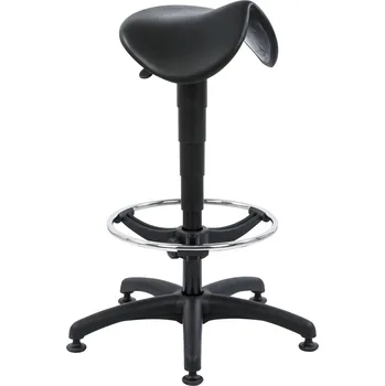 Taburet Polyuretanový taburet Sella s ergonomickým sedlem a nosností 140 kg